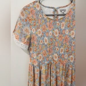 *SOLD* Spring/Easter Pastel Floral Dress